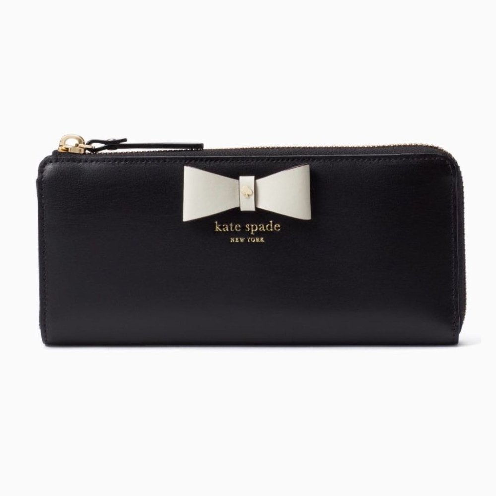 Kate Spade Baldwin Street Nisha Wallet BLACK / CEMENT